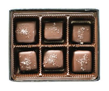 Dark Sea Salt Caramels 6pc