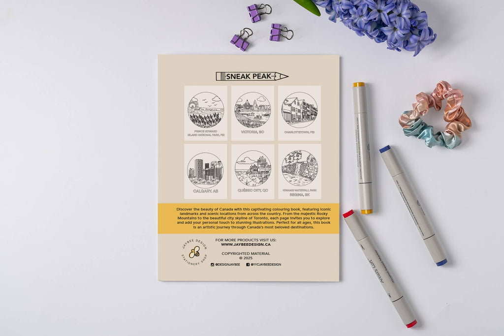 Oh Canada Colouring Book