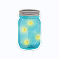 Jar of Fireflies Vinyl Sticker