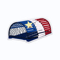 Acadian Flag Lobster Trap Clear Vinyl Sticker
