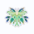 Luna Moth Clear Vinyl Sticker