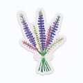 Bouquet of Lupins Wildflower Clear Vinyl Sticker