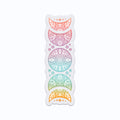 Pastel Rainbow Moon Phases Vinyl Sticker
