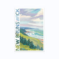 Coastal Beach New Brunswick Vinyl Sticker