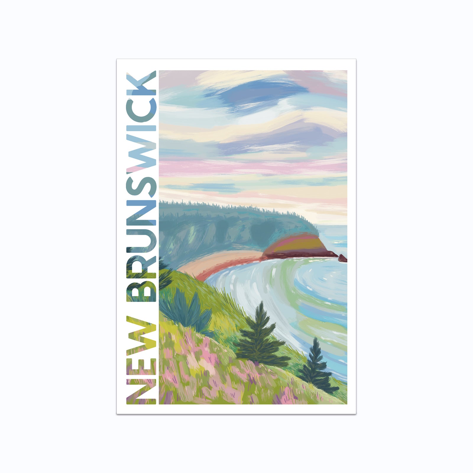 The Fundy Trail New Brunswick Vinyl Sticker