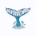 New Brunswick Whale Tail Vinyl Sticker