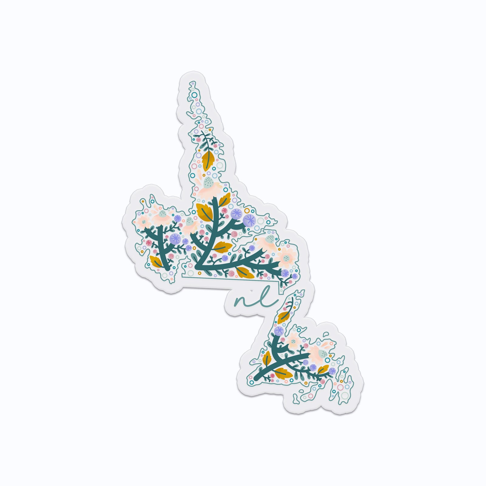Newfoundland and Labrador Clear Vinyl Sticker