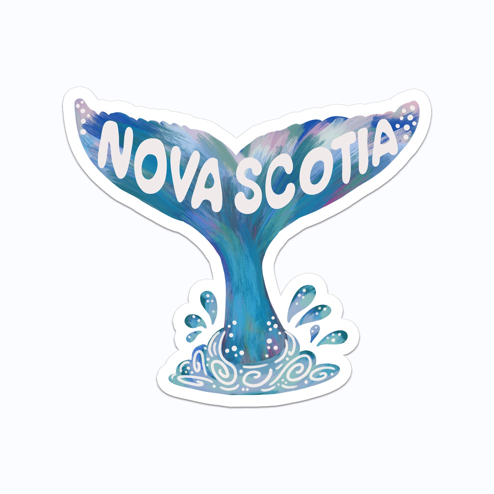 Nova Scotia Whale Tail Vinyl Sticker