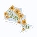 Ontario Blue Sunflowers Vinyl Sticker