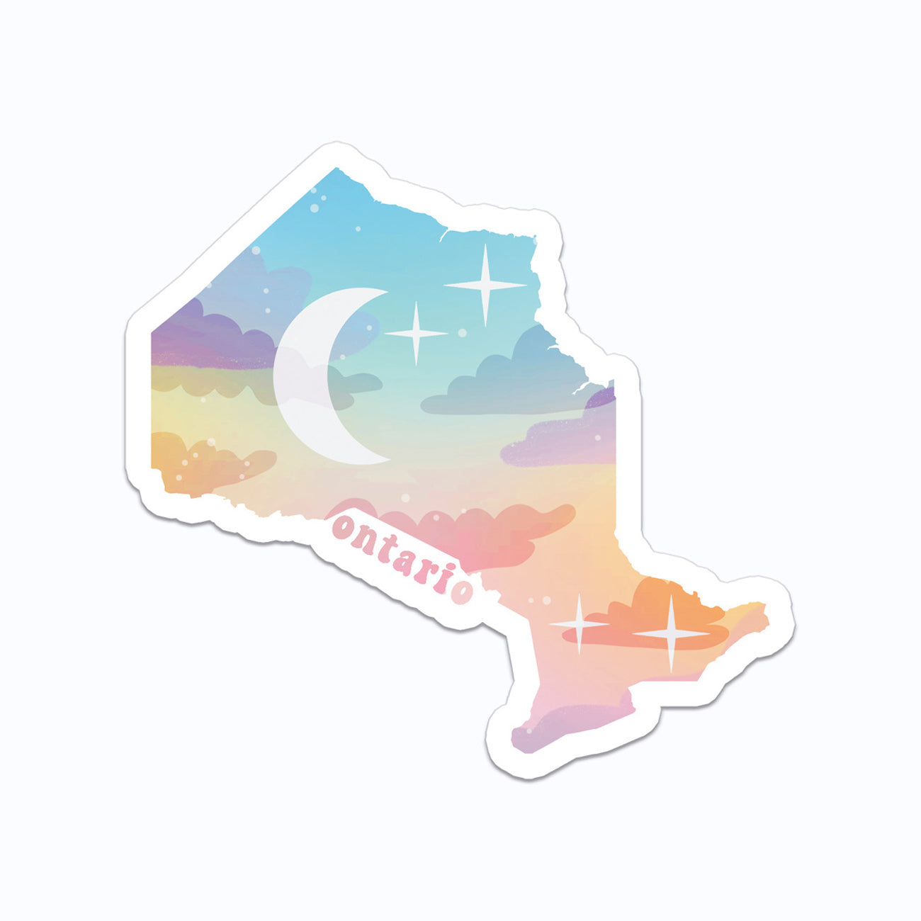 Ontario Pastel Sky Vinyl Sticker