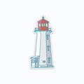 Peggy's Cove Lighthouse Clear Vinyl Sticker