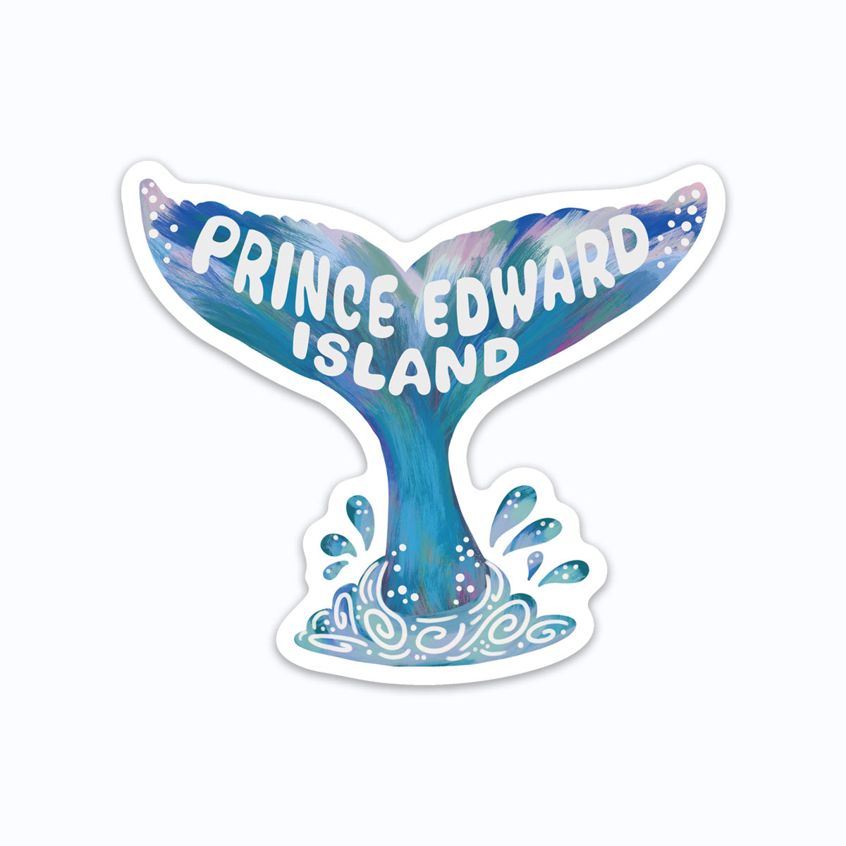 PEI Prince Edward Island Whale Tail Vinyl Sticker