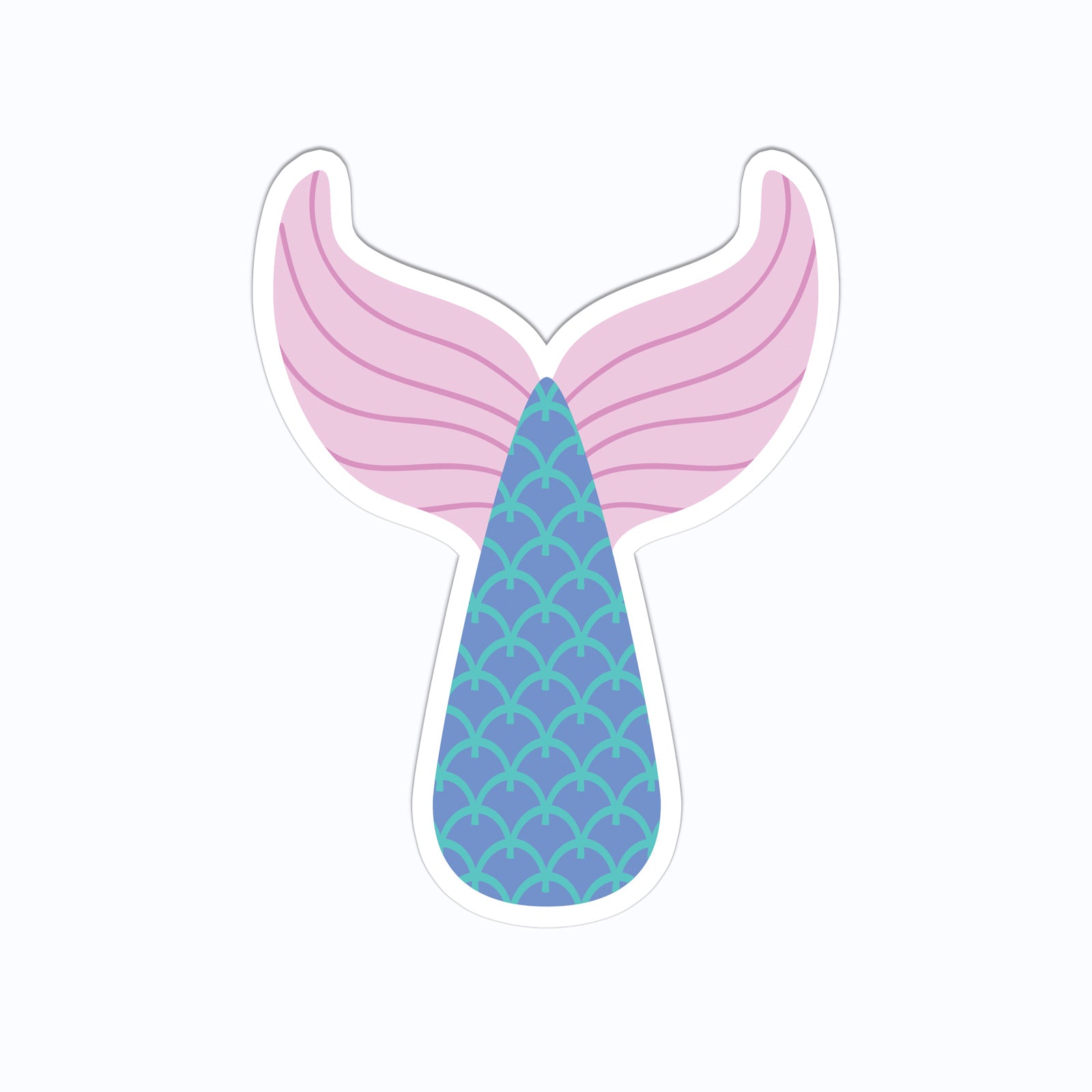 Pink & Blue Mermaid's Tail Vinyl Sticker
