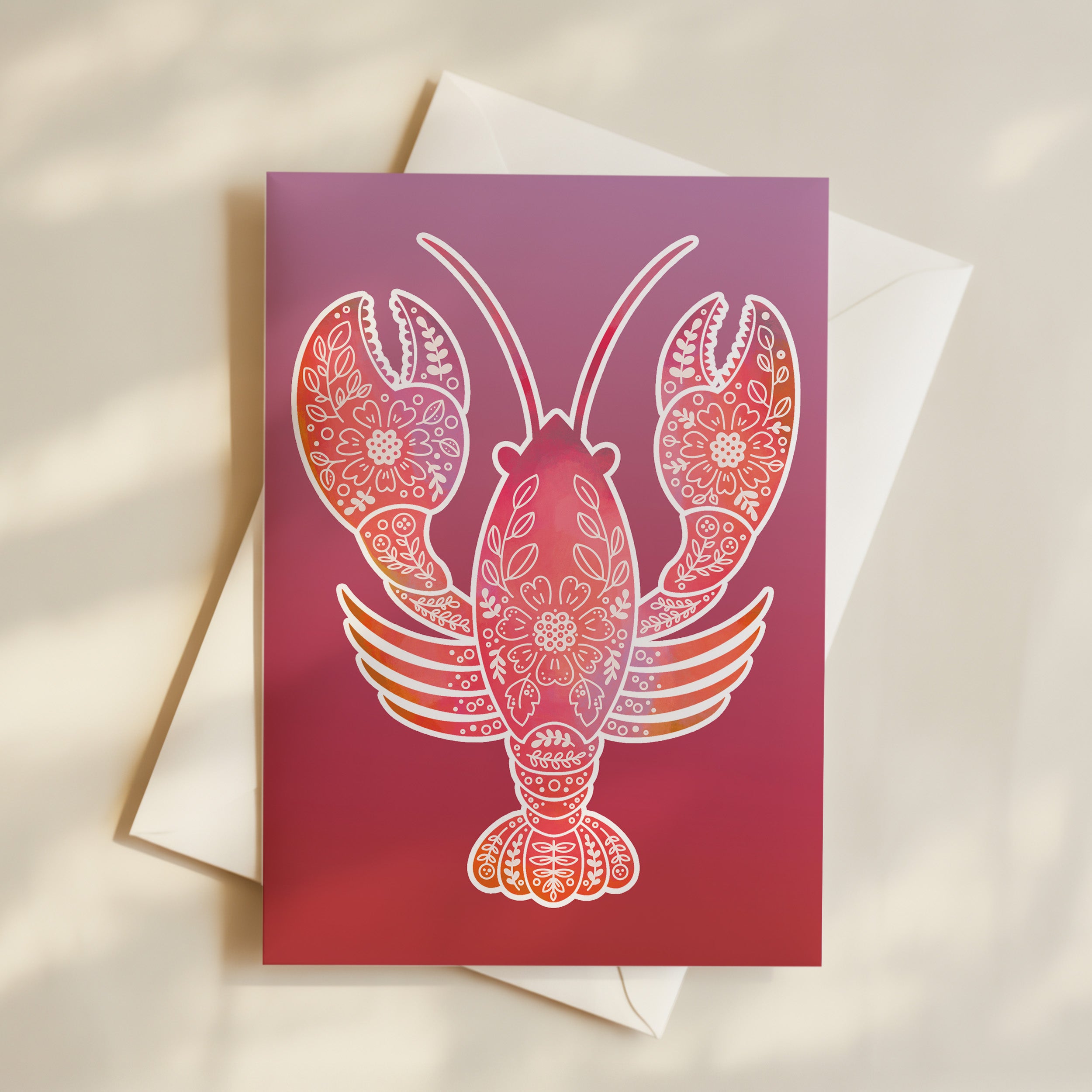 Red Lobster Greeting Card