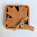 Set of 4 Wood Coasters