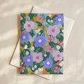 Pastel Flowers Greeting Card