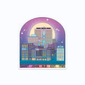 Nighttime Saint John Line Art Vinyl Sticker