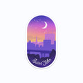 Saint John Skyline Purple Vinyl Sticker