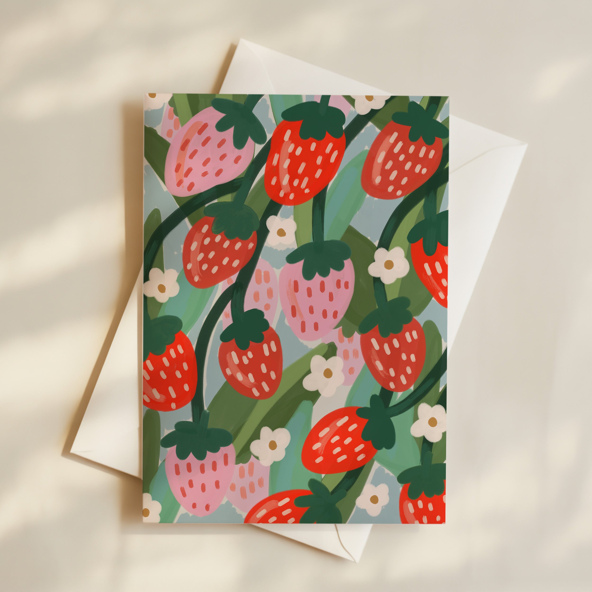 Wild Strawberries Greeting Card