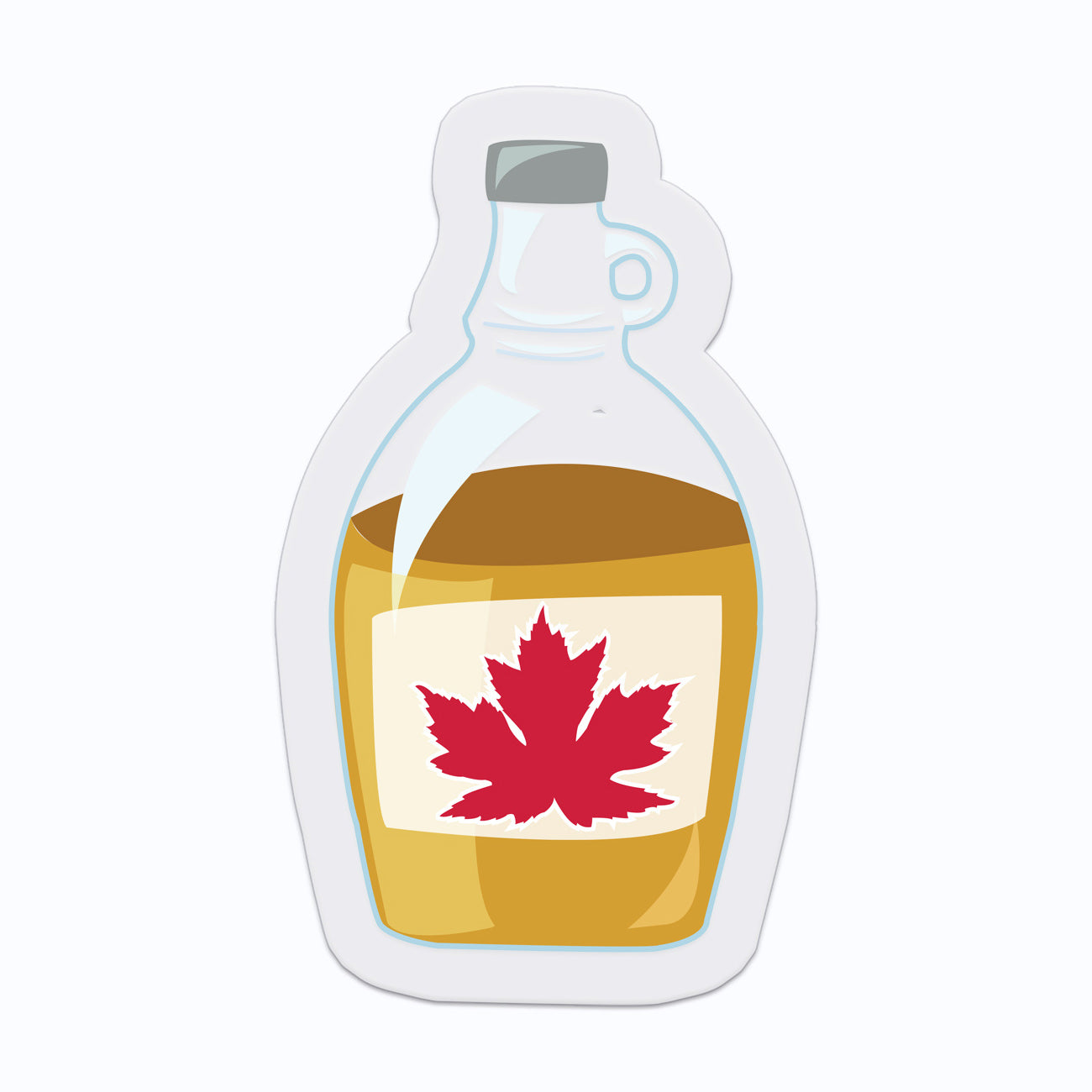 Maple Syrup Clear Vinyl Sticker
