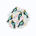 Toucan Birds Clear Vinyl Sticker