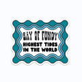 Bay of Fundy Wavy Frame Vinyl Sticker