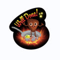 Well Done Steak Vinyl Sticker